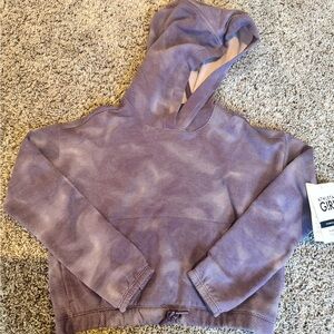 Athleta Girl Lavender Tie-Dye Hooded Sweater